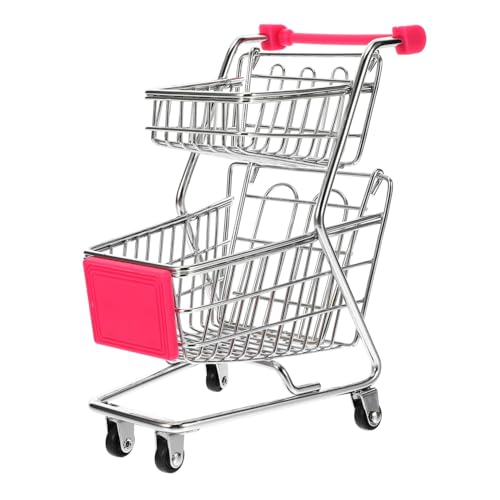 ERINGOGO Einkaufswagen Aufbewahrungswagen Mini Supermarktswagen Puppe Kinderspielzeug Rollenspiel vorgeben Mini-Supermarktwagen zur Schreibtischaufbewahrung Eisen Rosy ERINGOGO Einkaufswagen Aufbewahrungswagen Mini Supermarktswagen Puppe Kinderspielzeug Rollenspiel vorgeben Mini-Supermarktwagen zur Schreibtischaufbewahrung Eisen Rosy von ERINGOGO
