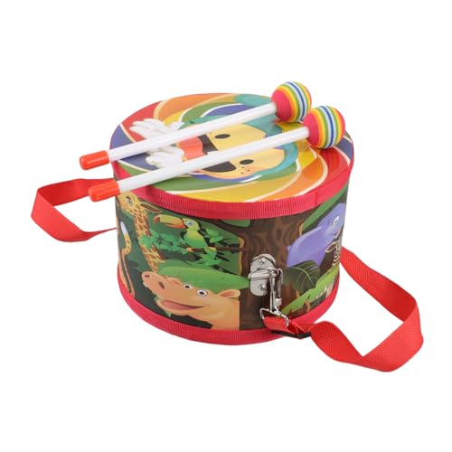 ERINGOGO Einstellbares Trommelset mit Holzschlägeln und Bunten Tiermotiven Doppelseitiges Percussion Instrument für Musikalische Früherziehung Geeignet für Junge Mädchen und Kleinkinder ERINGOGO Einstellbares Trommelset mit Holzschlägeln und Bunten Tiermotiven Doppelseitiges Percussion Instrument für Musikalische Früherziehung Geeignet für Junge Mädchen und Kleinkinder von ERINGOGO