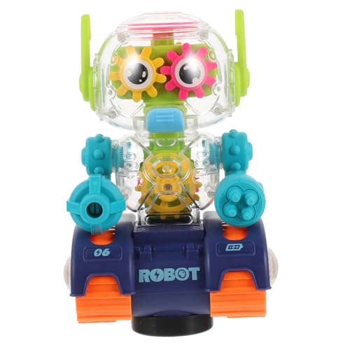 ERINGOGO Elektrischer Roboter für Transparente Gear Roboter mit Musik und Lichtern Zufälliger Farbe Partygeschenk Fördert Eltern Junge Mädchen Interaktion Sicher ERINGOGO Elektrischer Roboter für Transparente Gear Roboter mit Musik und Lichtern Zufälliger Farbe Partygeschenk Fördert Eltern Junge Mädchen Interaktion Sicher von ERINGOGO
