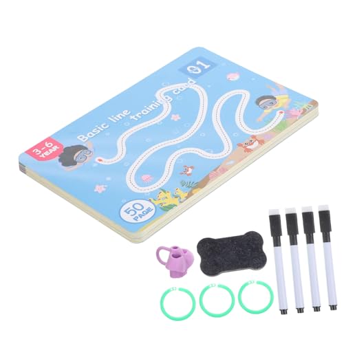 ERINGOGO Erasierbarer Stift Kontrollspielzeug für Kleinkinder Logiktraining Zeichentafel mit Linienvorlagen Lernspielzeug Kreativität und Konzentration von ERINGOGO
