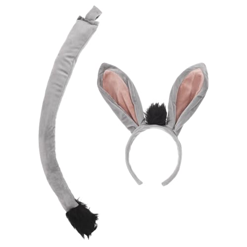 ERINGOGO Esel Kostüm Stirnband mit Ohren und Robustes Tier Accessoire für Fasching Halloween Kostüm Party Vielseitig für Kleinkinder von ERINGOGO