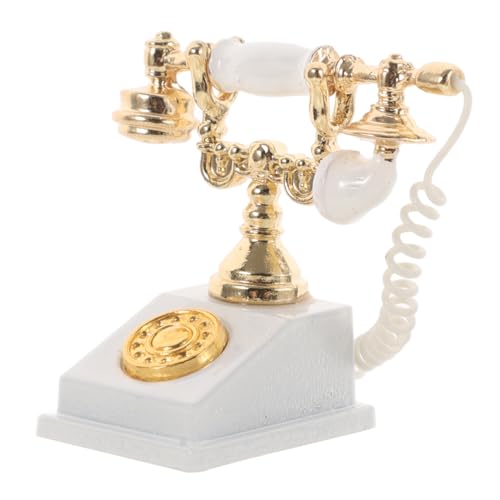 ERINGOGO Vintage Miniatur-Telefon Maßstab 1/12 Spielzeug-festnetztelefon Retro-puppenhaus-telefonmodell Für Sammler ERINGOGO Vintage Miniatur-Telefon Maßstab 1/12 Spielzeug-festnetztelefon Retro-puppenhaus-telefonmodell Für Sammler von ERINGOGO