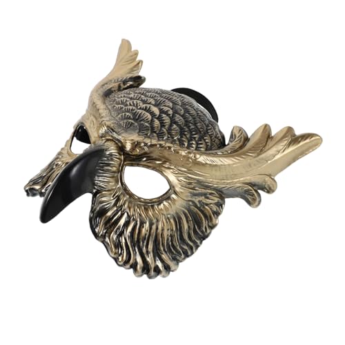 ERINGOGO Eulenmaske Tiermaske Maskenmaske Für Frauen Punkmaske Kostümmaske Eule Halloween Masken Männer Maskenmaske Masken Für Erwachsene Kostüm Tier Cosplay Maske Pp Kunststoff Golden ERINGOGO Eulenmaske Tiermaske Maskenmaske Für Frauen Punkmaske Kostümmaske Eule Halloween Masken Männer Maskenmaske Masken Für Erwachsene Kostüm Tier Cosplay Maske Pp Kunststoff Golden von ERINGOGO