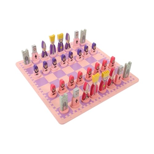ERINGOGO Faltbares Schachspiel Educational Chess Toy für Erwachsene Tragbares Schachbrett mit Schachfiguren Logisches Denktraining und Reise Schachspiel für Familie und Schule von ERINGOGO