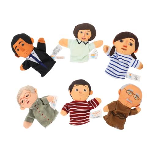 ERINGOGO Familien fingerpuppen Teilig Bunte Fingerfiguren für Interaktives Rollenspiele und Pädagogisches Storytelling Sicheres Junge Mädchen und Kleinkinder von ERINGOGO
