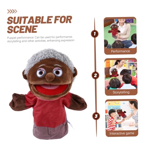 ERINGOGO Familienmitglied Handpuppe Plüsch Cartoon Figur Handspielzeug für Erwachsene Kreatives Erzählspiel Fördert Vorstellungskraft und Interaktion von ERINGOGO