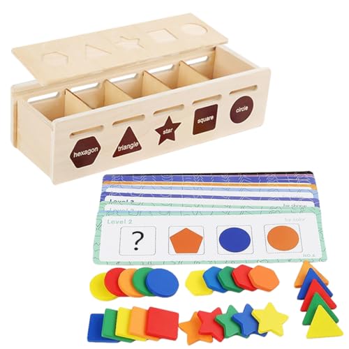 ERINGOGO Farben Formerkennungs spielset aus Holz für Kleinkinder Montessori Lernspielzeug zur Motorischer Fähigkeiten und Hand Auge koordination Sensorisches Sortierspiel für ERINGOGO Farben Formerkennungs spielset aus Holz für Kleinkinder Montessori Lernspielzeug zur Motorischer Fähigkeiten und Hand Auge koordination Sensorisches Sortierspiel für von ERINGOGO