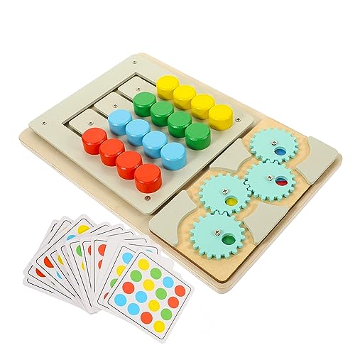ERINGOGO Farbenfrohes Holzspielzeug Farben Farbzuordnung Lernspiel für Kleinkinder Jahre Pädagogisches Sortierspiel zur Motorischer und Kognitiver Fähigkeiten Robust und Leicht von ERINGOGO