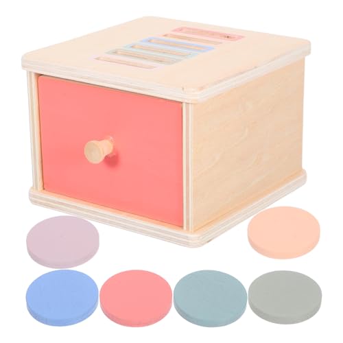 ERINGOGO Farbsortierbox: Montessori-Spielzeug, Hölzerne Montessori-münzbox, Feinmotorik- Und Sinnesspiel – Für 1–3-jährige Kinder, Pädagogisches Holzspielzeug Für Kleinkinder von ERINGOGO