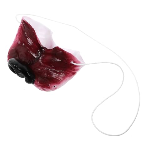 ERINGOGO Faux Wolf Dog Nose Tierkostüm Requisit aus Vinyl Leicht Robust Wiederverwendbar für Halloween Cosplay und Tierpartys Komfortabel zu Tragen Waschbar Passgenau für Wolf Hund von ERINGOGO