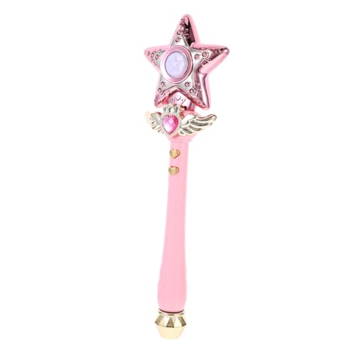 ERINGOGO Feenstab Königsstab Pentagramm Stab Handlicht Musikstab Griff Licht Beleuchtet Hochzeitsstäbe Königskostüm Rosa Kunststoff ERINGOGO Feenstab Königsstab Pentagramm Stab Handlicht Musikstab Griff Licht Beleuchtet Hochzeitsstäbe Königskostüm Rosa Kunststoff von ERINGOGO