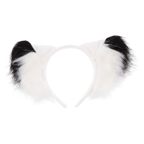 ERINGOGO Fell Fox Ohren Haarreif Plüsch Cosplay Accessoire Realistisches Tierohren Stirnband für Karneval Halloween Party Damen von ERINGOGO