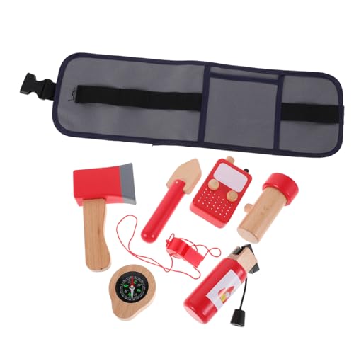 ERINGOGO Feuerwehr Spielset mit Hölzernem Werkzeuggürtel und Realistischen Feuerwehrausrüstungen Löschspray und Aufbewahrungstasche für Fantasievolles Rollenspiel Drinnen und Draußen ERINGOGO Feuerwehr Spielset mit Hölzernem Werkzeuggürtel und Realistischen Feuerwehrausrüstungen Löschspray und Aufbewahrungstasche für Fantasievolles Rollenspiel Drinnen und Draußen von ERINGOGO