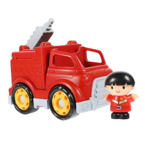 ERINGOGO Feuerwehrauto Kinderspielzeug Feuerwehrautos -Feuerwehrauto Feuerwehrauto aus Kunststoff Modell Feuerwehrauto simuliertes Feuerwehrauto Abs rot von ERINGOGO