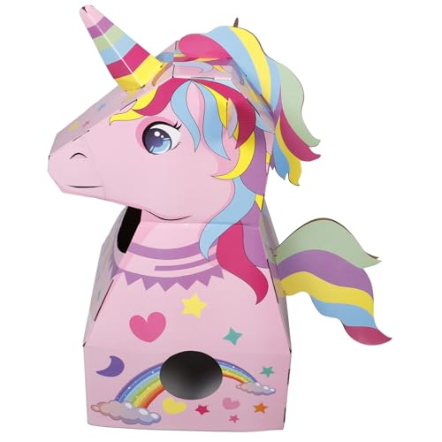 ERINGOGO Feuerwehrauto aus Karton Outdoor kinderzimmer Pappkarton Einhorn Kartonkostüm für Kleinkinder DIY-Kostüm aus Pappe für Papier Rosa ERINGOGO Feuerwehrauto aus Karton Outdoor kinderzimmer Pappkarton Einhorn Kartonkostüm für Kleinkinder DIY-Kostüm aus Pappe für Papier Rosa von ERINGOGO