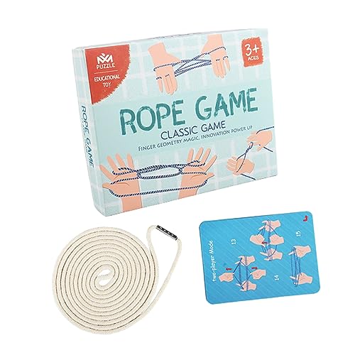 ERINGOGO Finger String Spielset für Pädagogisches Fingerspielzeug Kreatives Schnurspiel zur Konzentrationsförderung und Gehirnentwicklung Robustes Lernspielzeug für Kindergarten und von ERINGOGO