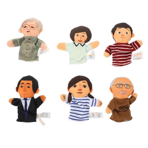 ERINGOGO Fingerpuppen Familie aus Figuren Bunte Handpuppen Lernspielzeug für Kleinkinder Erzählspiel Kindergarten zur Frühkindlichen von ERINGOGO
