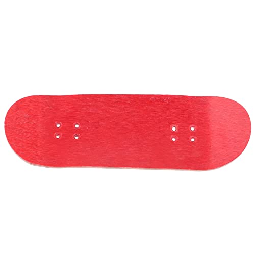 ERINGOGO Fingerspitzen-Skateboard Mini-Skateboard-Deck Griffbretter aus Holz Mini-Skateboard-Finger Skateboards Skateboard DIY professionelle Griffbretter Fingerskate hölzern rot von ERINGOGO