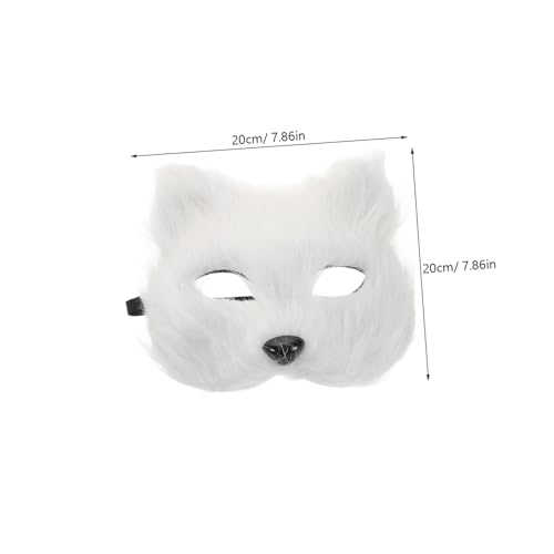 ERINGOGO Flauschige Fuchsmasken Halbgesichtsmaske mit Katzenpfoten Handschuhen Verstellbares Cosplay für Halloween Maskenball Kostümfest Warme Komfortable Tierverkleidung ERINGOGO Flauschige Fuchsmasken Halbgesichtsmaske mit Katzenpfoten Handschuhen Verstellbares Cosplay für Halloween Maskenball Kostümfest Warme Komfortable Tierverkleidung von ERINGOGO