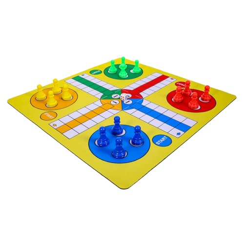ERINGOGO Fliegendes Schachspiel Kompakt Leicht Tragbar Ludo Brettspiel Desktop für Familie Party Reise Freizeit ERINGOGO Fliegendes Schachspiel Kompakt Leicht Tragbar Ludo Brettspiel Desktop für Familie Party Reise Freizeit von ERINGOGO