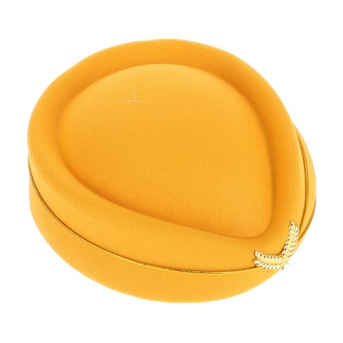 ERINGOGO Flugbegleiterhut aus Filz für Damen Elegante Stewardess Kappe für Halloween Cosplay und Themenpartys ERINGOGO Flugbegleiterhut aus Filz für Damen Elegante Stewardess Kappe für Halloween Cosplay und Themenpartys von ERINGOGO