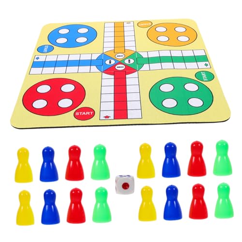 ERINGOGO Flying Chess Spielset Tischspiel Brettspiel Interaktives Flugschach Leichtes Verschleißfestes Material Design für Zuhause Ktv Bar Unterhaltung von ERINGOGO
