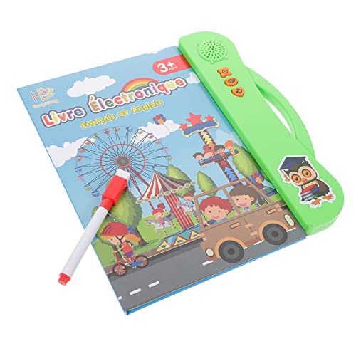 ERINGOGO Französisch Englisches Lernbuch für Interaktives Elektronisches Buch aus Sicheren Materialien für Vorschulkinder Fördert Sprachentwicklung und Gedächtnisfähigkeiten Tragbar und von ERINGOGO