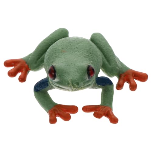 ERINGOGO Froschmodell Simulation Tierornamente Tierdekoration Mini Modell Simulationsmodell Kinderspielzeug Tierspielzeugmodell Lehrmaterial Tierausstellungsmodelle Hellgrüner von ERINGOGO