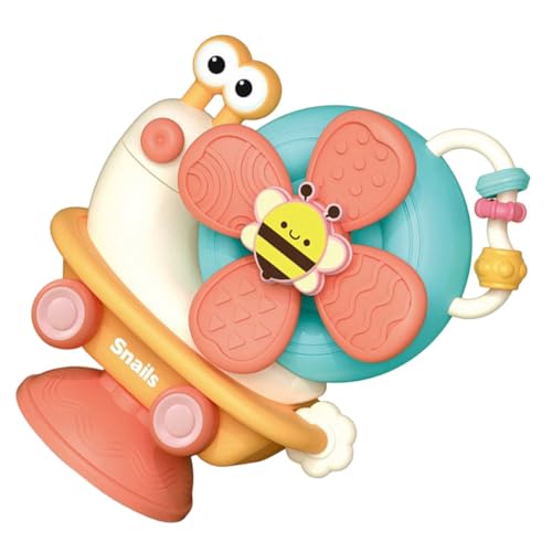 ERINGOGO Fünf Eins Windmühle Für Kleinkinder Interaktives Montessori Sinnesspielzeug Für Hochstühle Bunte Saugnapf Für Junge Mädchen von ERINGOGO