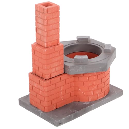 ERINGOGO Miniatur-puppenhaus-modellherd Mini-küchenherd-Set Für Jungen Und Mädchen Interaktives Spielset Schornstein Weihnachts-puppenhaus-zubehör von ERINGOGO
