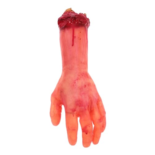 ERINGOGO Halloween Gruselige Fake Gebrochene Hand Deko Körperteil Für Spukhaus Garten Mottopartys Blutige Halloween-Requisite Horror- von ERINGOGO