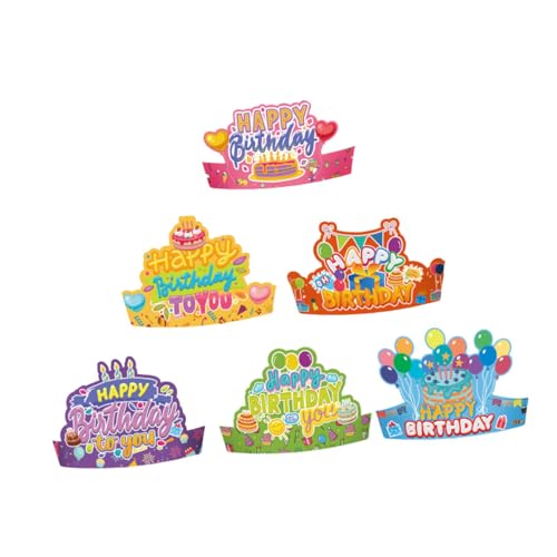 ERINGOGO Geburtstagskrone Für Kleinkinder Papier Geburtstagsmützen Für Jungen Und Mädchen Perfekte Partyhüte Für Kindergeburtstag Festliche Hutdekoration Für Kleinkinder ERINGOGO Geburtstagskrone Für Kleinkinder Papier Geburtstagsmützen Für Jungen Und Mädchen Perfekte Partyhüte Für Kindergeburtstag Festliche Hutdekoration Für Kleinkinder von ERINGOGO
