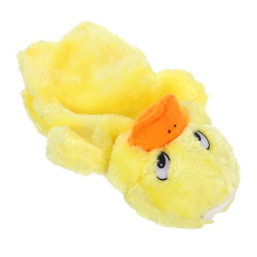 ERINGOGO Gelbe Ente Handpuppe aus Weichem Plüsch Kindgerechtes Puppenspielzeug für Fantasievolles Rollenspiel Interaktive Geschichten Pädagogisches für Mädchen und Jungen von ERINGOGO