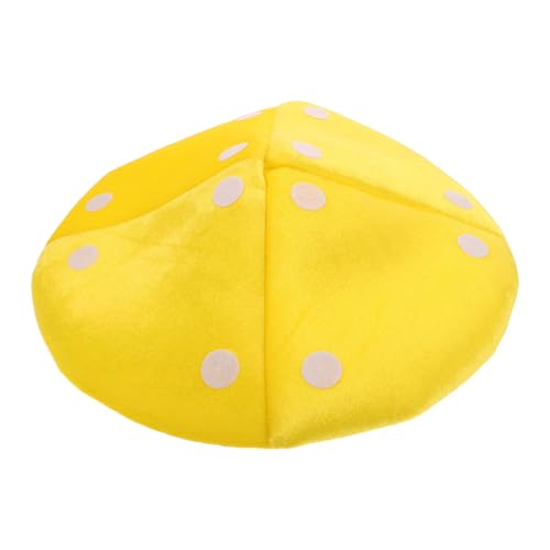 ERINGOGO Gelber Pilzhut Cosplay Kostümhut Festliche Bühnenmütze Partydeko Lustiger Großer Pilz Hut für Weihnachtsfoto und Karneval ERINGOGO Gelber Pilzhut Cosplay Kostümhut Festliche Bühnenmütze Partydeko Lustiger Großer Pilz Hut für Weihnachtsfoto und Karneval von ERINGOGO