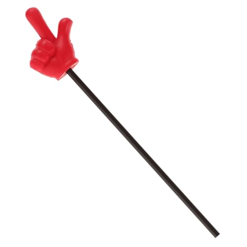 ERINGOGO Gestenstock Whiteboard-Zeigerstab Daumenzeiger Wellkarton digital Kappen kleiner Verpackungskarton pu-Zeiger Lanyards Planke Fingerzeiger Spiel Plastikzeiger Hand-Zeiger-Stick rot von ERINGOGO