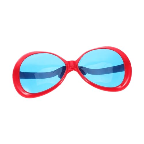 ERINGOGO Giant Funny Eyeglasses Lustige Sonnenbrillen für Hawaii Partys Sommer Dekorationen Foto Requisiten Leichte Bequeme Partybrille für Erwachsene Rot von ERINGOGO