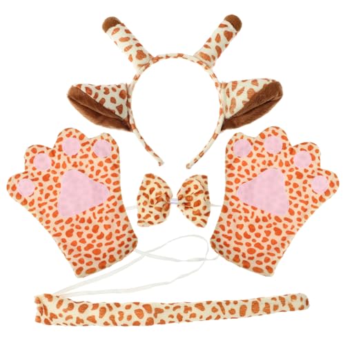 ERINGOGO Giraffe Kostümset für Erwachsene Teiliges Set mit Haarreif Handschuhen Fliege und für Karneval Halloween und Cosplay Events ERINGOGO Giraffe Kostümset für Erwachsene Teiliges Set mit Haarreif Handschuhen Fliege und für Karneval Halloween und Cosplay Events von ERINGOGO