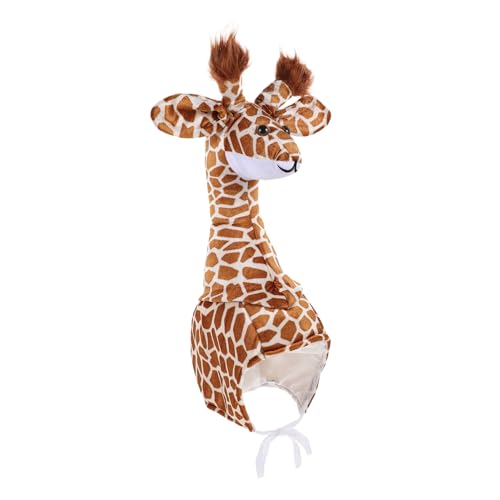 ERINGOGO Giraffen-haube Für Mädchen Interaktive Tierkostüm- Für Halloween Und Familienfeste Und Dehnbar Kreative Fotorequisiten Für Unvergessliche Erinnerungen von ERINGOGO
