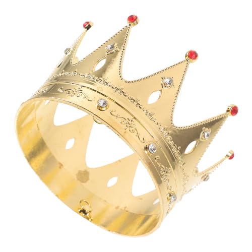 ERINGOGO Goldene Krone für Geburtstag und Cosplay Party Leichtes Langlebiges Kopfschmuck Accessoire aus Sicherem Material Modische Prinzessin Tiara für Mädchen Festliche Anlässe von ERINGOGO