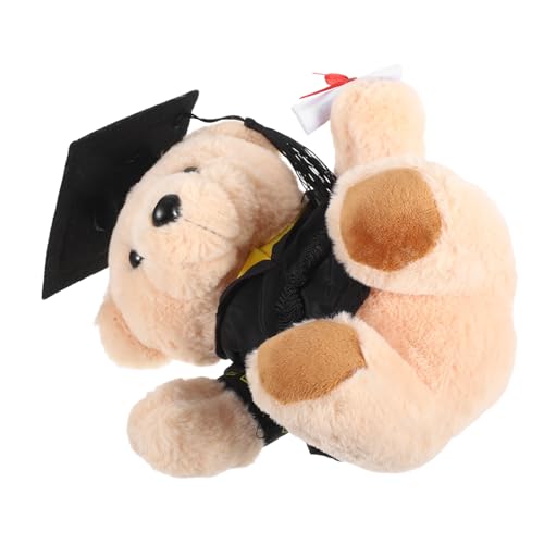 ERINGOGO Graduierte Doktorbär Puppe plüschbär süßes Abschlusssaison Puppe Grad-Plüschtier Abschluss-Tierspielzeug Plüschtiere verkleiden Abschluss Stofftier gefühlt Black von ERINGOGO