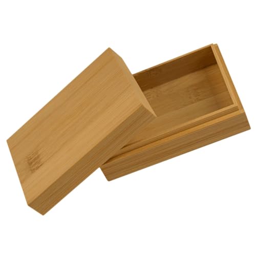 ERINGOGO Große Holz Pokerkarten Aufbewahrungsbox aus Hochwertigem Holz Rechteckige Spielkartenschachtel mit Glatten Kanten Kompakt und Langlebig Vielseitig für Kartenspiele und Kleine von ERINGOGO