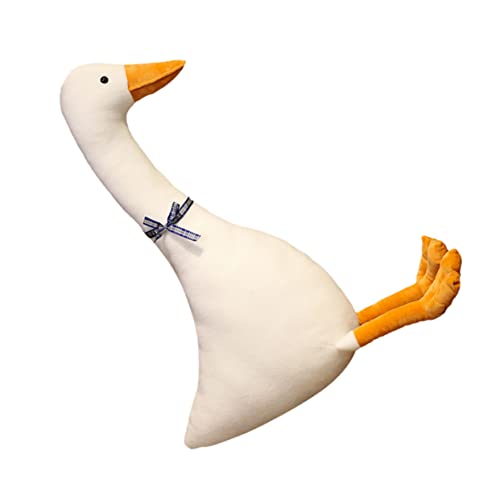 ERINGOGO Große Weiße Gänsepuppe Gans Stofftier Plüschtiere Gefüllte Gans Kuscheltier Gans Plüschspielzeug Tierischer Plüsch Tierisches Tierspielzeug Pp Baumwolle von ERINGOGO