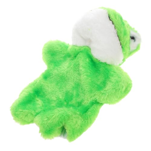 ERINGOGO Grüne Frosch Handpuppe für Rollenspiele und Geschichten Erzählen Weiches Plüschmaterial Interaktives Eltern Junge Mädchen Spiel Pädagogisches Puppentheater Zubehör von ERINGOGO