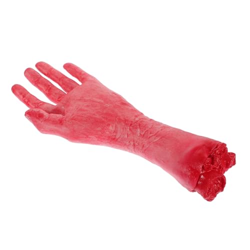 ERINGOGO Halloween Requisiten Realistische Abgetrennte Hand Für Gruselige Dekoration Und Streichspiel Fake Hand Für Halloween-Partys Mittelgroße Linkshand-deko von ERINGOGO