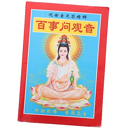 ERINGOGO Buddhistisches Wahrsagebuch Chinesisches Erzähl-Requisiten-tempelzubehör Vintage-Thema Fröhliche Spiele von ERINGOGO