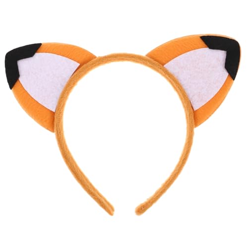 ERINGOGO Haarreifen mit Fuchsohren aus Robustem Leichtes Wiederverwendbares Stirnband für Halloween Partys und Kostüm-events Bequemes Accessoire für Mädchen und Bühnenauftritte von ERINGOGO