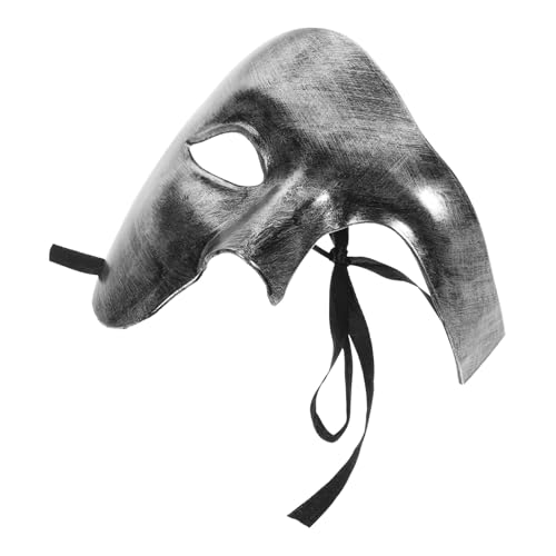 ERINGOGO Halbgesichts Maske Halloween Dekorative Masquerade Maske Tragbar Cosplay Party Karneval Kostüm Zubehör für Damen und Herren von ERINGOGO