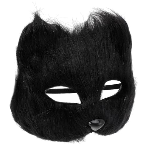 ERINGOGO Halbmaske Fuchs Für Erwachsene Kostümzubehör Für Halloween Und Karneval Tiermasken Für Maskerade Cosplay Und Kostümpartys Realistische Schwarze Langhaar Fuchsmaske ERINGOGO Halbmaske Fuchs Für Erwachsene Kostümzubehör Für Halloween Und Karneval Tiermasken Für Maskerade Cosplay Und Kostümpartys Realistische Schwarze Langhaar Fuchsmaske von ERINGOGO