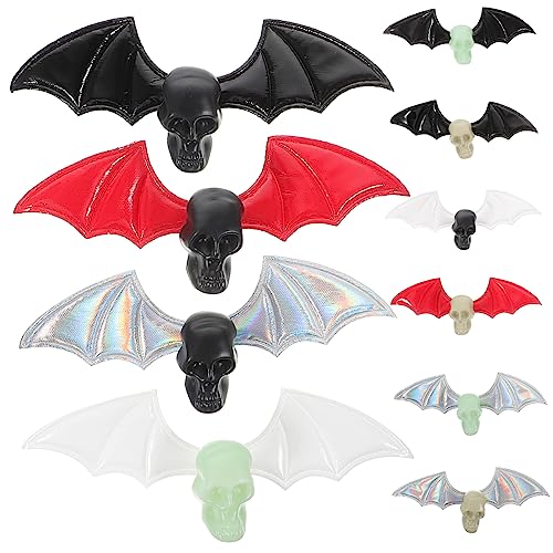 ERINGOGO Halloween DIY Fledermausflügel Stoffapplikation Teiliges mit Mini Schädeln Kreative Nähzubehör für Kostüm Partydeko Kleidungs und Schuhverzierung Einzigartige Bat Wing ERINGOGO Halloween DIY Fledermausflügel Stoffapplikation Teiliges mit Mini Schädeln Kreative Nähzubehör für Kostüm Partydeko Kleidungs und Schuhverzierung Einzigartige Bat Wing von ERINGOGO