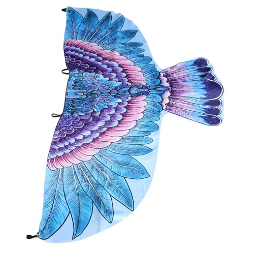 ERINGOGO Halloween Erwachsene Bunte Adlerflügel Cape mit Verstellbaren Trägern Weiches Komfortables Party Kostüm Zubehör für Fasching Karneval Cosplay Vogel Flügel Umhang von ERINGOGO